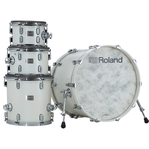 Roland VAD706PW V-Drums 5 Pieces Wood Shell Electronic Drum Set with TD-50X Sound Module - Pearl White (VAD706)