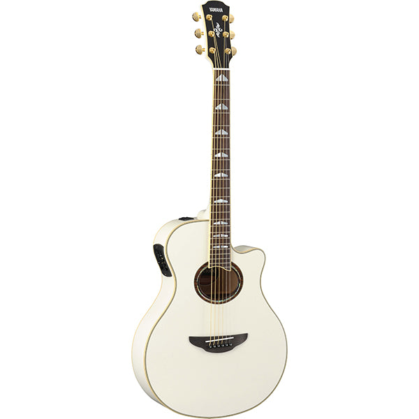 Yamaha APX1000 41" Solid Spruce Top Acoustic Electric Guitar With Pickup Pearl White (APX 1000)