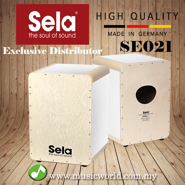 Sela SE 021 Wave Special Coated Birch Body Professional Snare Cajon White Pearl (SE021)