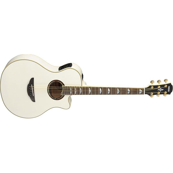 Yamaha APX1000 41" Solid Spruce Top Acoustic Electric Guitar With Pickup Pearl White (APX 1000)