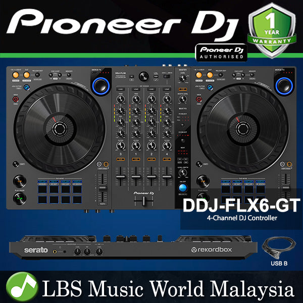 Pioneer DJ DDJ-FLX6-GT 4 Channel DJ Controller For Multiple DJ Applications (DDJFLX6GT DDJ FLX6 GT)