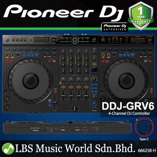 Pioneer DJ DDJ-GRV6 4 Channel Multiple Performance DJ Controller (DDJ GRV6)