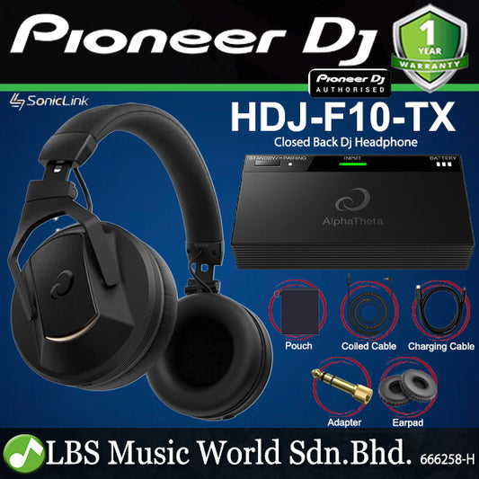 Pioneer DJ HDJ-F10 Closed Back AlphaTheta Wireless DJ Headphone (HDJF10 HDJ F10)