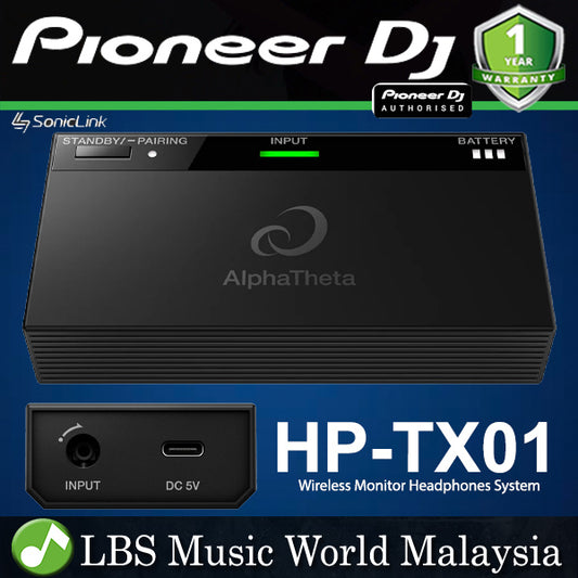 Pioneer DJ HP-TX01 AlphaTheta Monitor Headphones System (HPTX0 HP TX01)