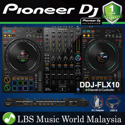 Pioneer DJ DDJ-FLX10 4 Deck DJ Performance Controller (DDJ FLX10)