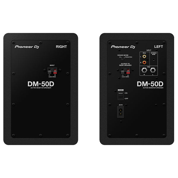 Pioneer DJ DM-50D 25 Watt 5 Inch Bass Reflex Active Desktop Monitor Speakers (DM50D)