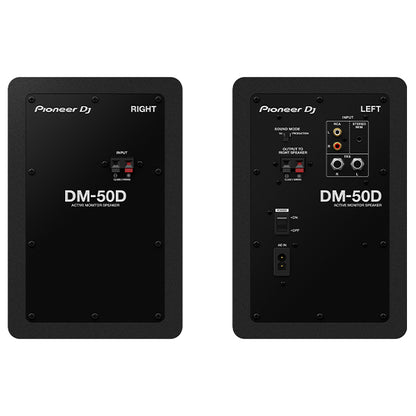Pioneer DJ DM-50D 25 Watt 5 Inch Bass Reflex Active Desktop Monitor Speakers (DM50D)