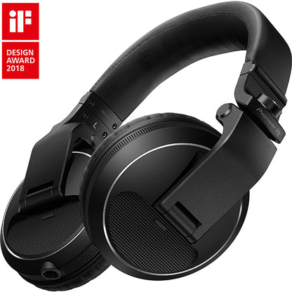 Pioneer DJ HDJ-X5 Closed Back Over Ear Professional DJ Headphones with 40mm Drivers - Black (HDJX5 HDJ X5)