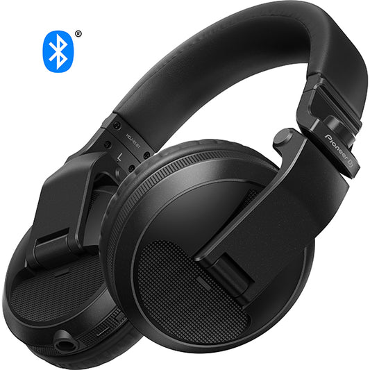 Pioneer DJ HDJ-X5BT Close Back Over Ear Dynamic Professional Bluetooth DJ Headphones - Black (HDJX5BT HDJ X5BT)