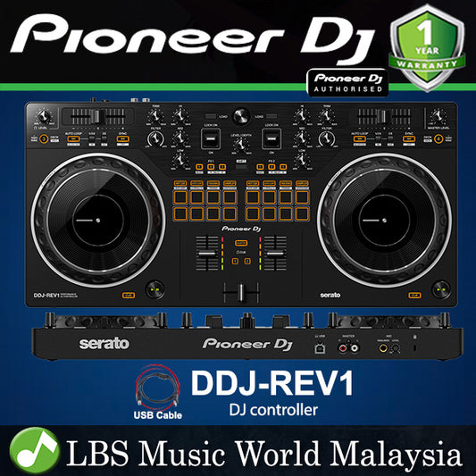 Pioneer DJ DDJ-Rev1 2 Deck Serato DJ Controller For Serato DJ Lite - Black (DDJRev1 DDJ Rev1)