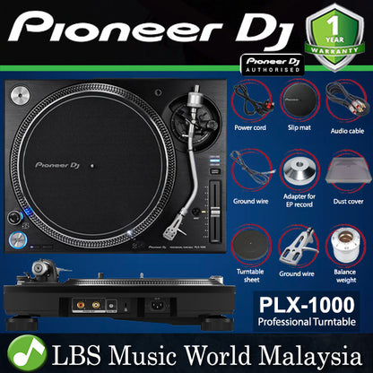 Pioneer DJ PLX-1000 Professional High Torque Direct Drive Turntable (PLX1000 PLX 1000)