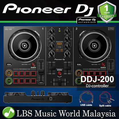 Pioneer DJ DDJ-200 2 Channel Smart DJ controller (DDJ200 DDJ 200)