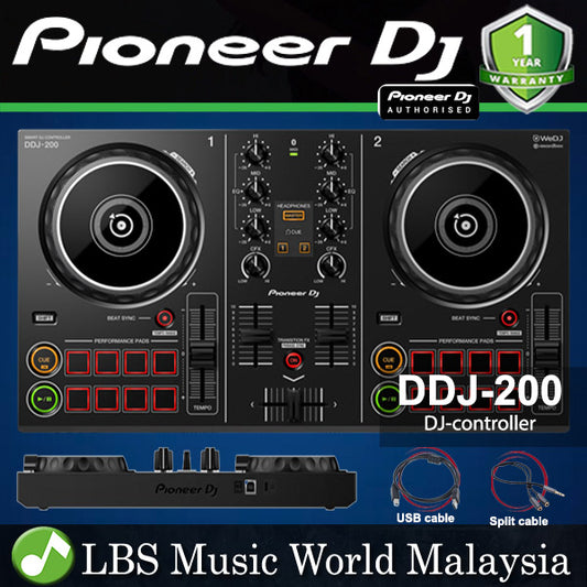 Pioneer DJ DDJ-200 2 Channel Smart DJ controller (DDJ200 DDJ 200)