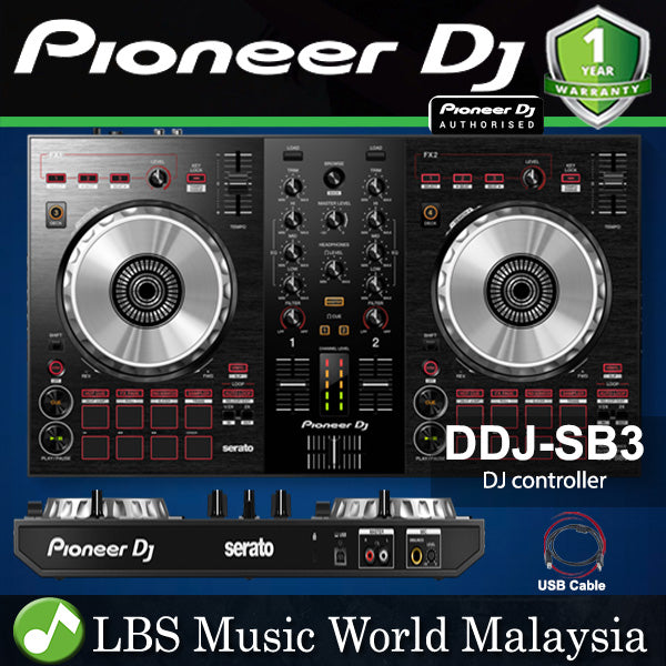 Pioneer DJ DDJ-SB3 2 Deck Serato DJ Controller (DDJSB3 DDJ SB3)