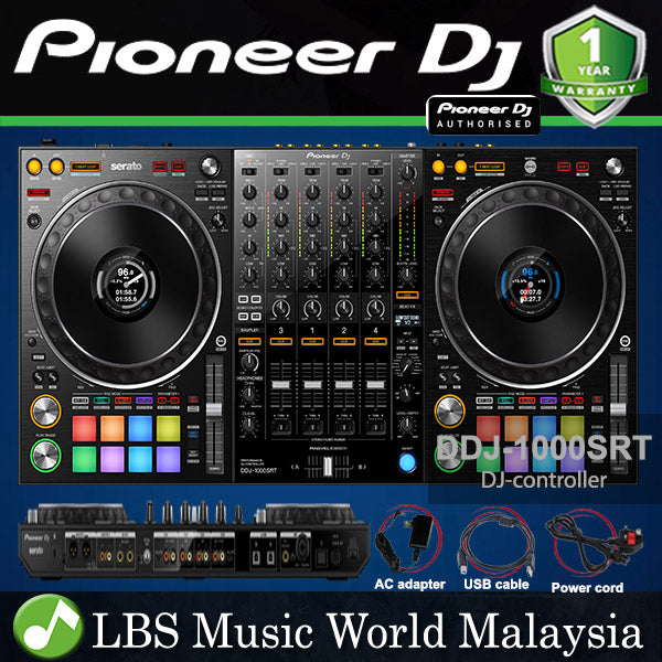 [Discontinued] Pioneer DJ DDJ-1000SRT 4 Channel Performance DJ Controller For Serato DJ Pro (DDJ1000SRT DDJ 1000SRT)