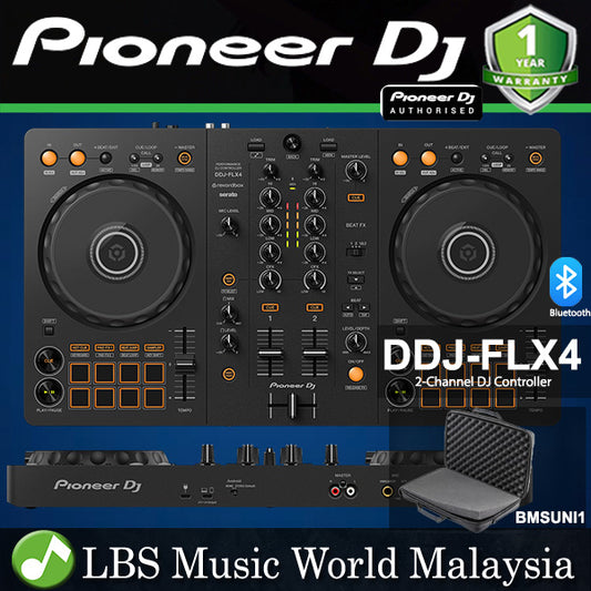 Pioneer DJ DDJ-FLX4 2 Channel DJ Controller For Multiple DJ Application with Rekordbos and Serato (DDJFLX4 DDL FLX4)