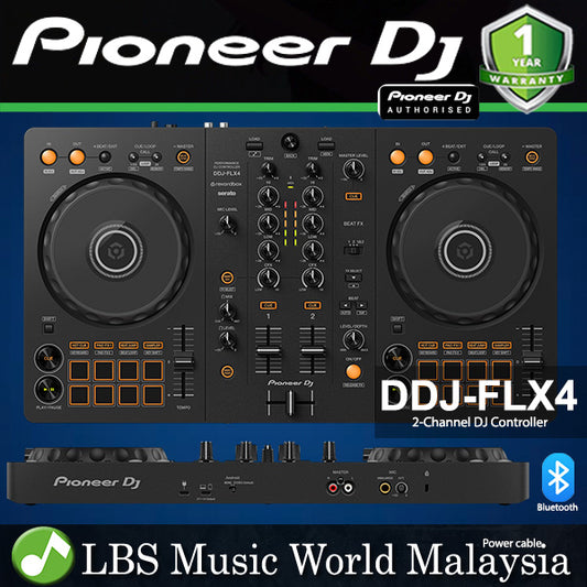 Pioneer DJ DDJ-FLX4 2 Channel DJ Controller For Multiple DJ Application with Rekordbos and Serato (DDJFLX4 DDL FLX4)