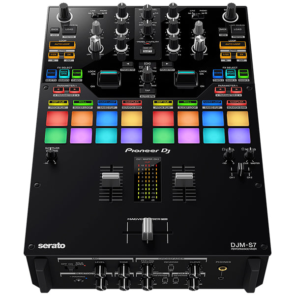 Pioneer DJ DJM-S7 Scratch-style 2-Channel Performance Mixer For Serato DJ (DJMS7 DJM S7)