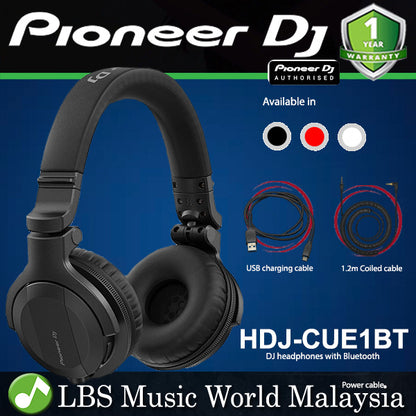 Pioneer DJ HDJ-CUE1BT Dynamic Closed Back On Ear DJ Headphones with Bluetooth (HDJCUE1BT HDJ CUE1BT)