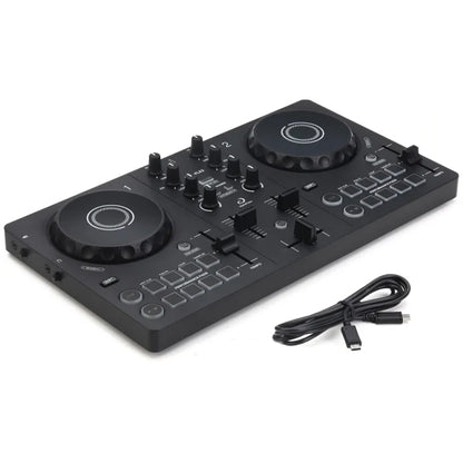 Pioneer DJ DDJ-FLX2 2 Channel DJ Controller Lightweight Suitable for Beginner and Professional (DDJFLX2 DDJ FLX2)