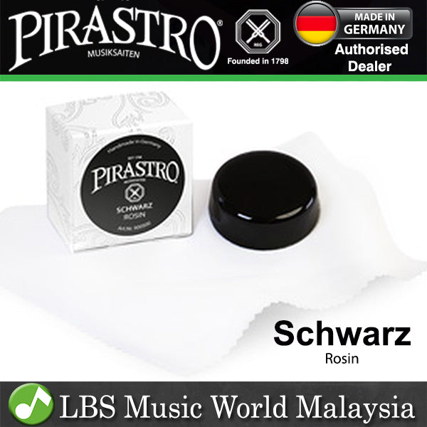 Pirastro 900500 SX Schwarz Pirazzi Black Rosin for Violin Viola Cello and Double Bass