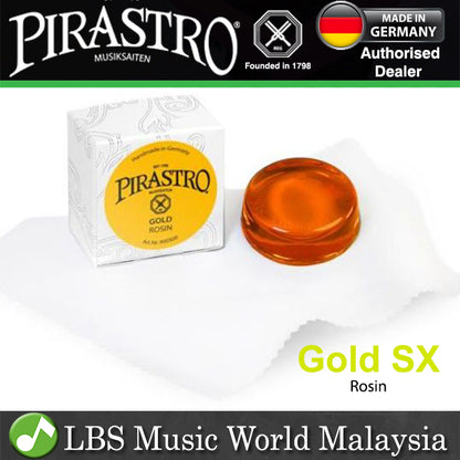 Pirastro 900300 SX Gold Pirazzi Rosin for Violin Viola Cello and Double Bass