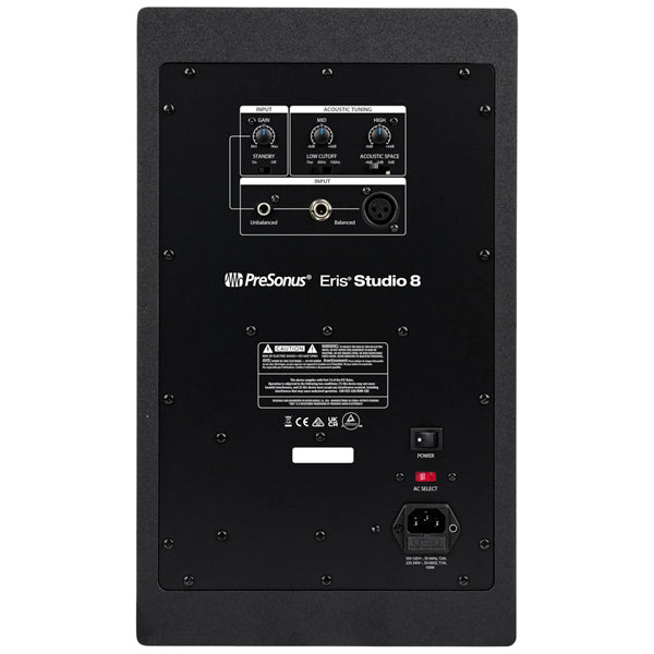 PreSonus Eris Studio 8 140 Watt 2 Way Active Studio Monitor Speaker with EBM Waveguide