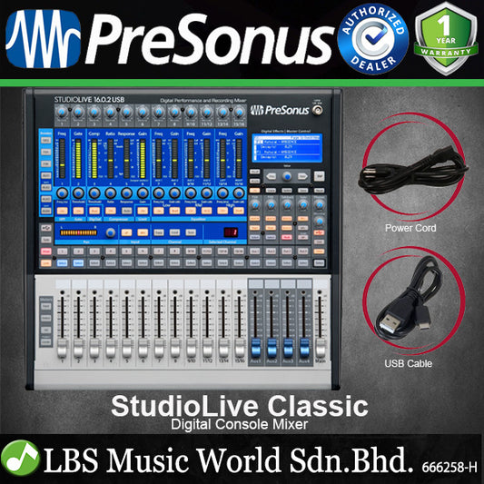 PreSonus StudioLive Classic 16.0.2 16 Channel USB Digital Console Mixer