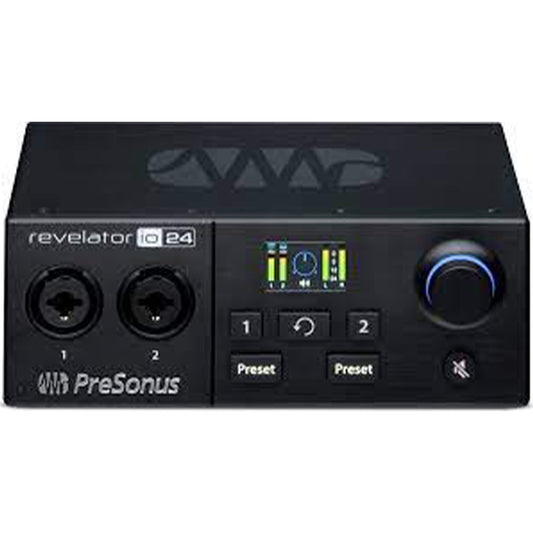 Presonus Revelator io24 2X4 USB-C Audio Interface with Integrated Loopback Mixer and Effects for Streaming & Podcasting