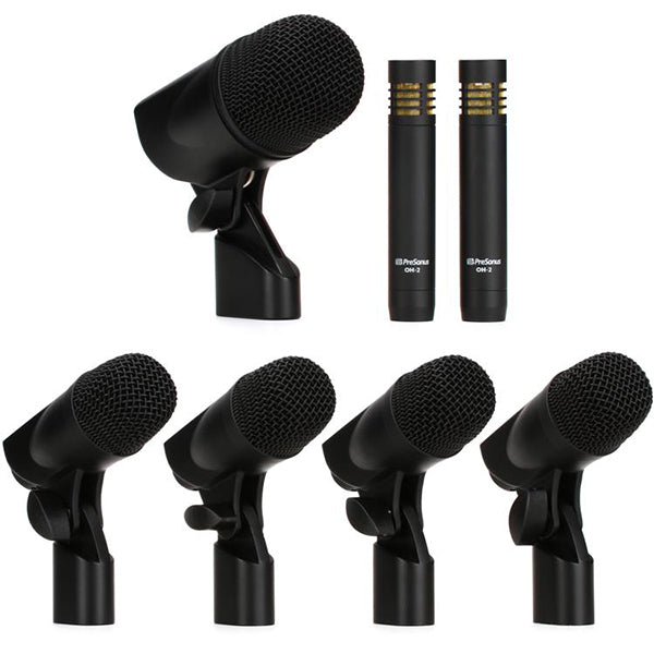 PreSonus DM-7 7 Piece Drum Microphone Set for Recording and Live Sound (DM7 DM 7)