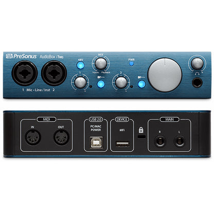 PreSonus AudioBox iTwo 2 in 2 out USB Audio Interface with Studio One Artist Software (Audio Box i Two)