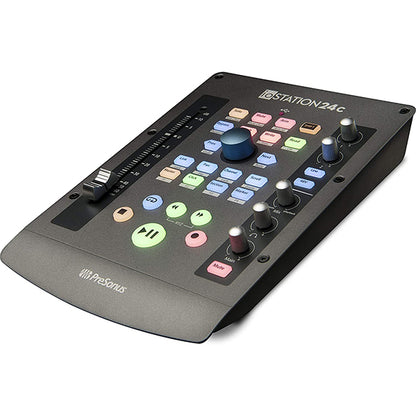 PreSonus ioSTATION 24c 2x2 USB C Audio Interface and Production Controller with Fader (iO Station)