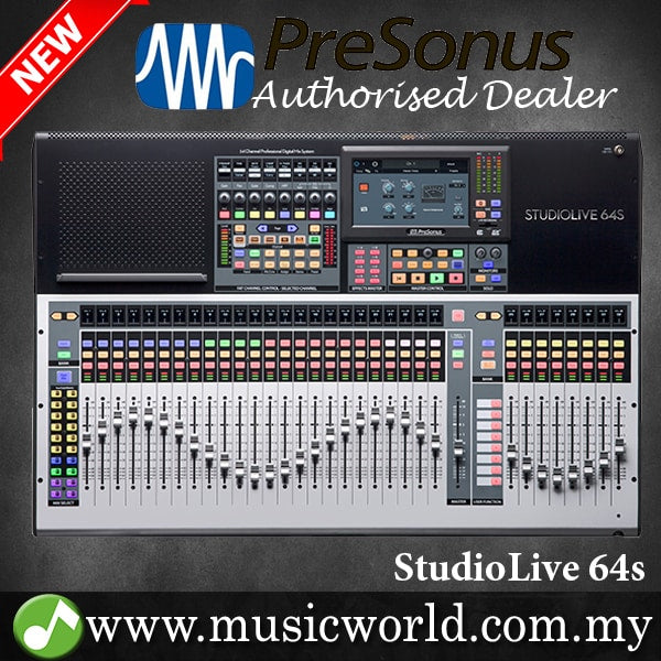Presonus StudioLive 64S 64 Channel Digital Mixer with 32 Mic Preamps and USB Audio Interface