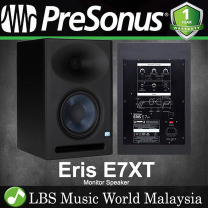PreSonus Eris E7XT 6.5 inch Powered Studio Monitor Speaker with Woven Composite (E7 XT)