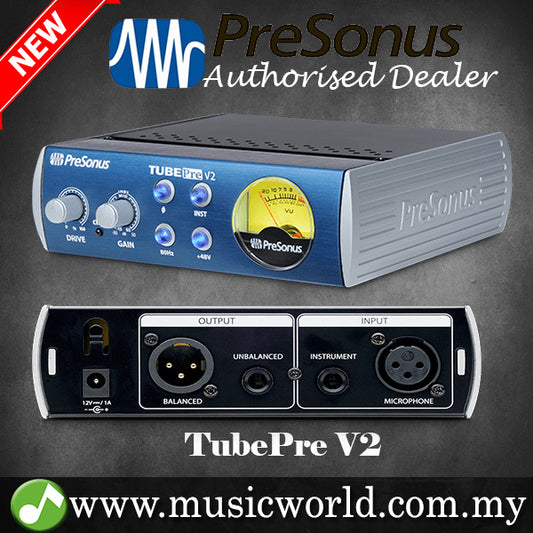 PreSonus TubePre V2 Single-channel Microphone and Instrument Preamplifier DI Box