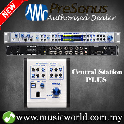 PreSonus Central Station Plus Passive Monitoring Controller Remote Monitor Control