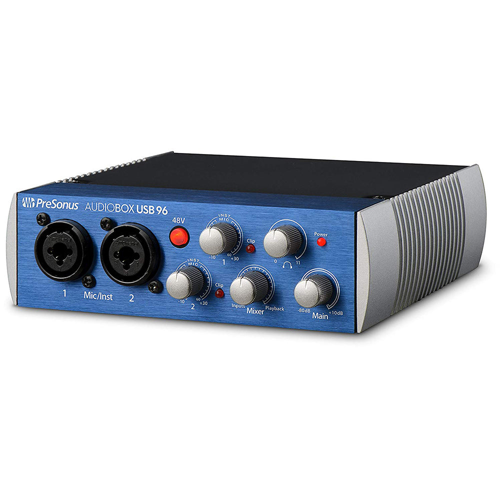 PreSonus AudioBox USB 96 2 X 2 Channel USB Audio Interface Midi Mixer Recording Software