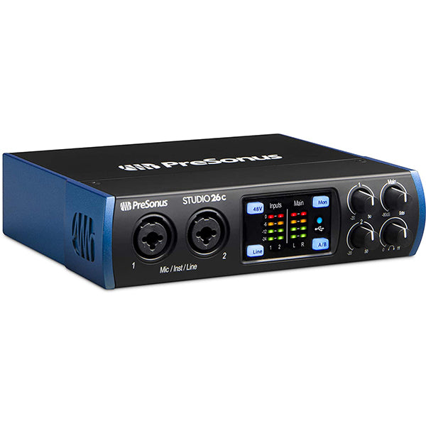 Presonus Studio 26c USB C 2X4 Audio Interface with Studio One Artist Software (Studio26c Studio 26 C)