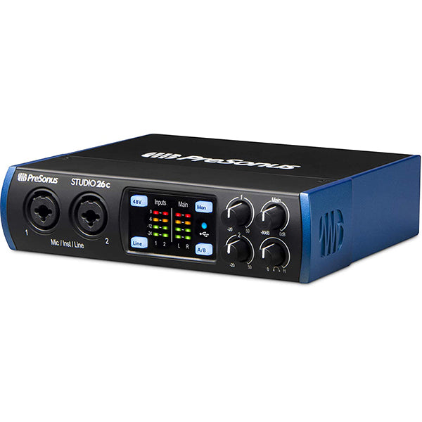 Presonus Studio 26c USB C 2X4 Audio Interface with Studio One Artist Software (Studio26c Studio 26 C)