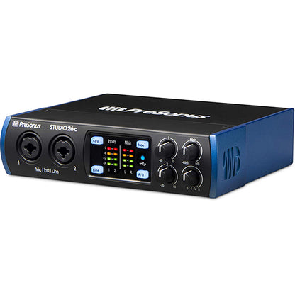 Presonus Studio 26c USB C 2X4 Audio Interface with Studio One Artist Software (Studio26c Studio 26 C)