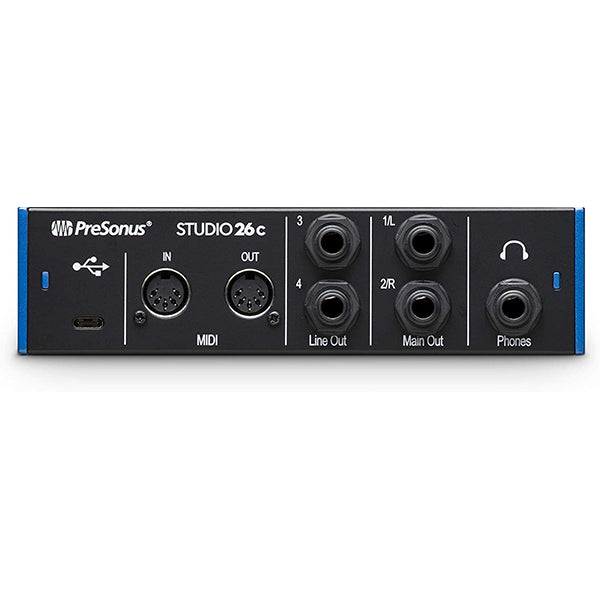 Presonus Studio 26c USB C 2X4 Audio Interface with Studio One Artist Software (Studio26c Studio 26 C)