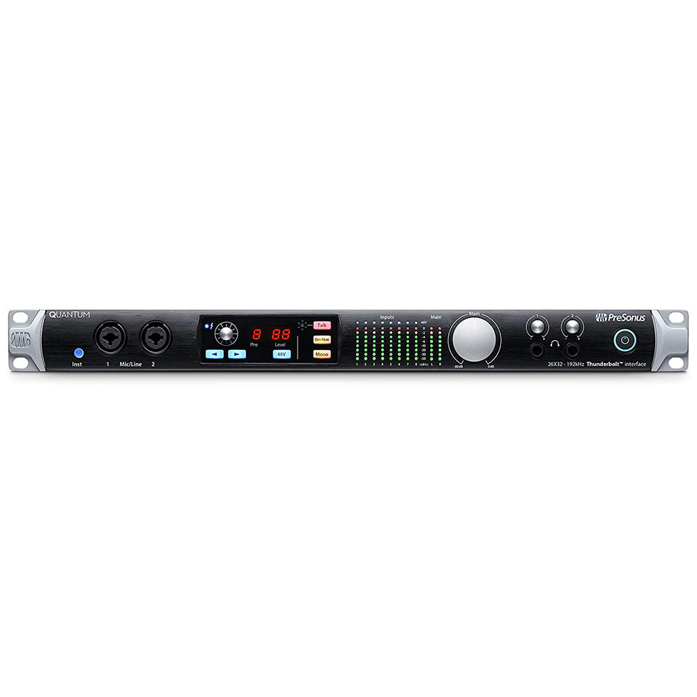 Presonus Quantum 26x32 Thunderbolt 2 Low-Latency Audio Interface & Studio Command Center Recording Mixer (2632)