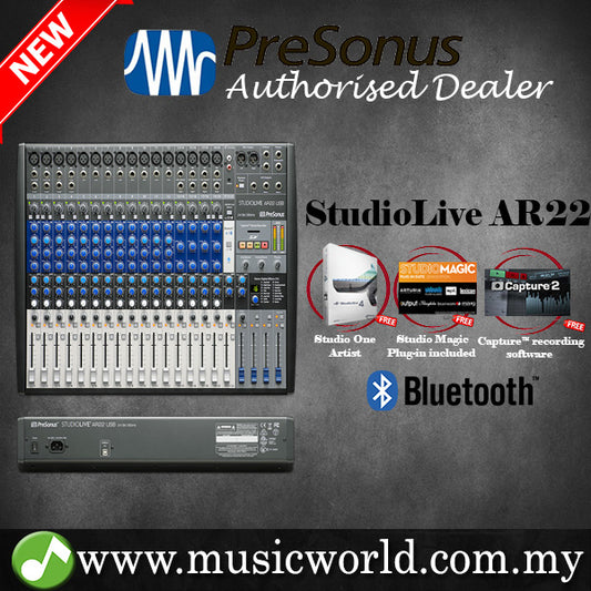 [Discontinued] PreSonus StudioLive AR22 22 X 4 USB Mixer Hybrid Performance and Audio Interface & Digital Analog Mixer with Effects