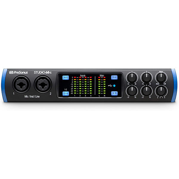 Presonus Studio 68c USB C 6X6 Audio Interface with Studio One Artist Software (Studio68c Studio 68 C)