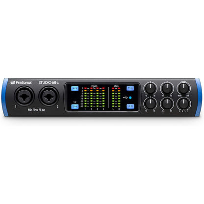 Presonus Studio 68c USB C 6X6 Audio Interface with Studio One Artist Software (Studio68c Studio 68 C)