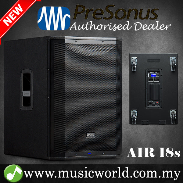 PreSonus Air18S 1200W 18" Powered Subwoofer Active PA Subwoofer (Air 18S)