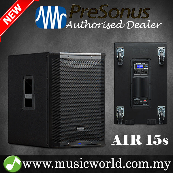 PreSonus Air15S 1200W 15" Powered Subwoofer Active PA Subwoofer (Air 15S)