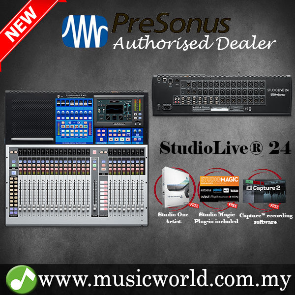 [Discontinued] PreSonus StudioLive 24 Series III 24-channel Digital Mixer 38x38 USB Audio Interface