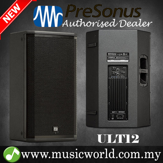 PreSonus ULT12 1300W 12" Powered Speaker 2-way 12" Powered Loudspeaker with Onboard Mixer