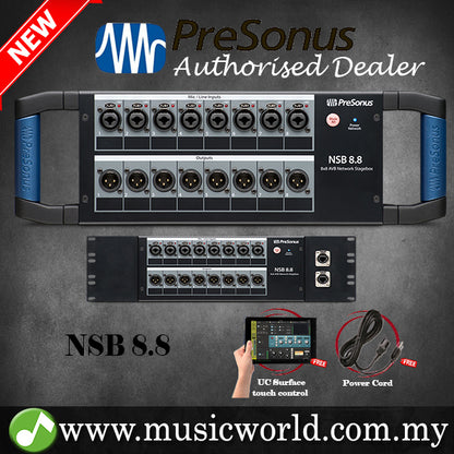 PreSonus NSB8.8 AVB Networked Stage Box 8x8 AVB-Networked Digital Stage Box (NSB 8.8)